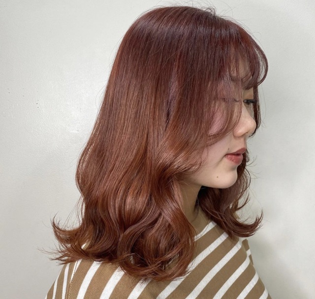 Kem Nhuộm Tóc Màu NÂU CAM ĐÀO - Không Tẩy