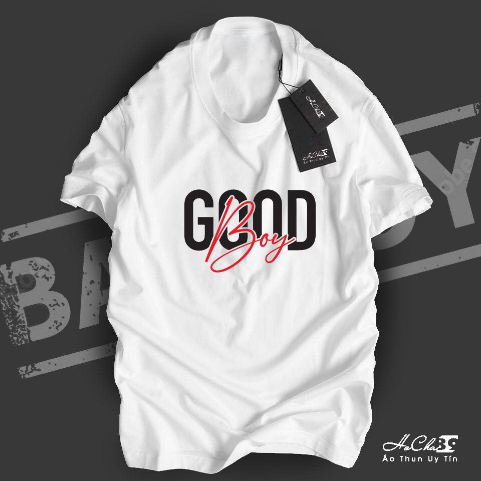 Áo thun GOOD Boy - W4T31 - HoCha89 Vải Cotton 4C may dây cổ hàng CAO CẤP