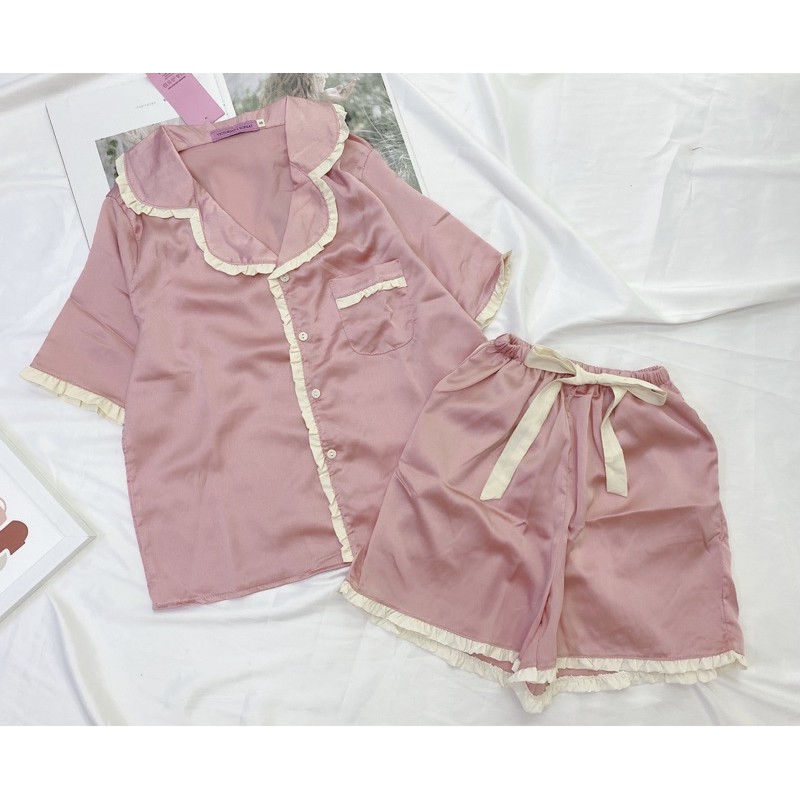 BÁN SỈ BỘ LỤA ĐÙI VIỀN BÈO ĐÁP TÚI CHO NỮ | BigBuy360 - bigbuy360.vn