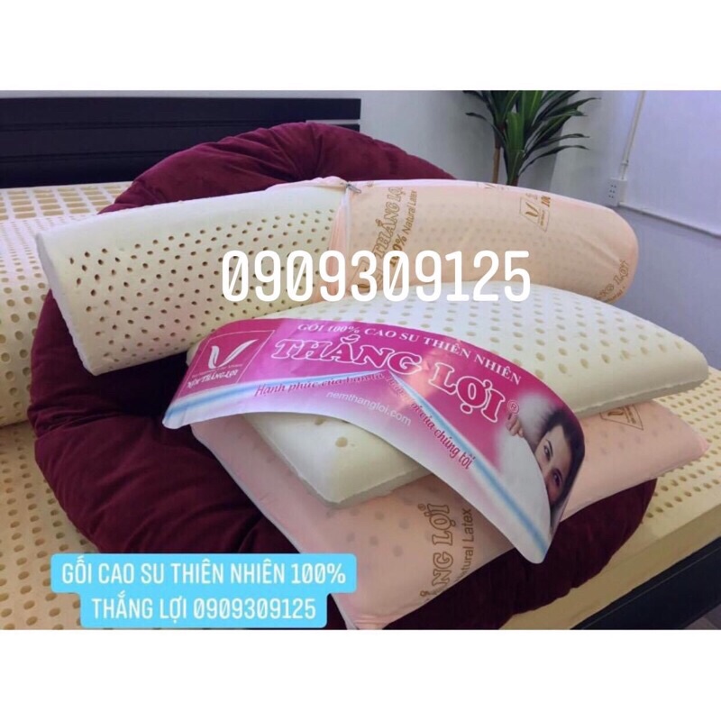 Gối cao su thiên nhiên 100% Thắng lợi chính hãng êm mềm chống đau vai gáy