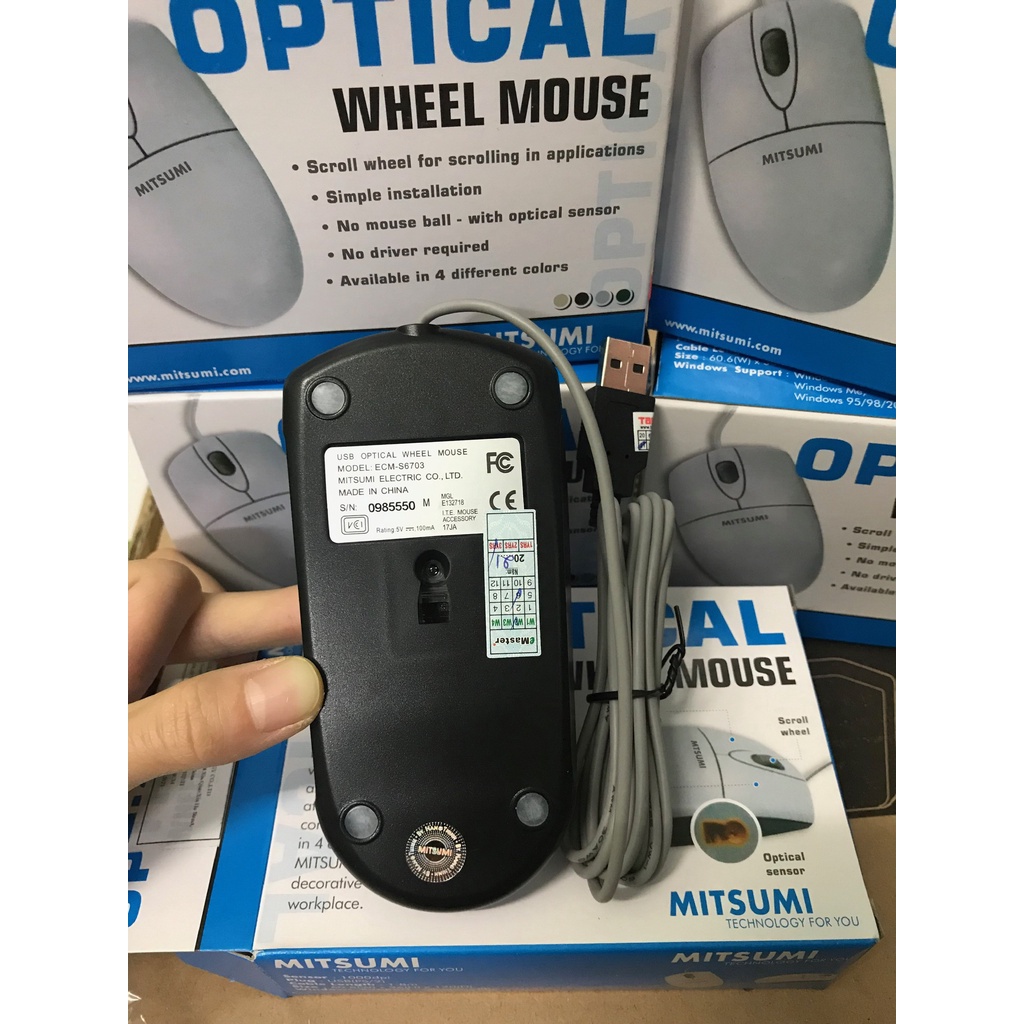 Chuột Mitsumi ECM-S6703 cổng USB chính hãng mới 100%