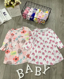 Set 3 váy dài tay bé gái VBG