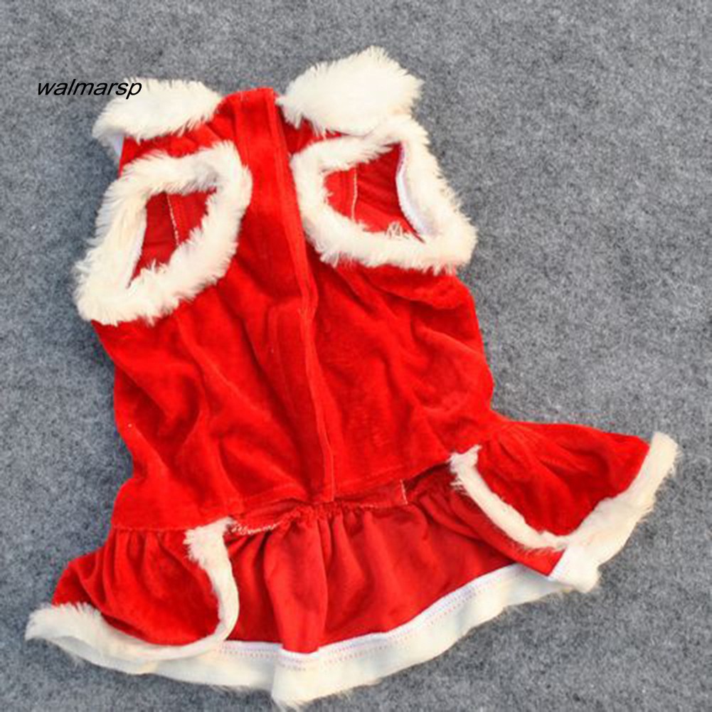 Quần áo hóa trang ông già Noel cho thú cưng vải mềm mại ấm áp