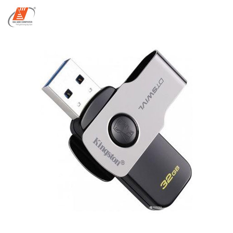 USB Kingston DataTraveler SWIVL 32GB | USB 3.0 - Nắp xoay kim loại - Hàng chính hãng | BigBuy360 - bigbuy360.vn