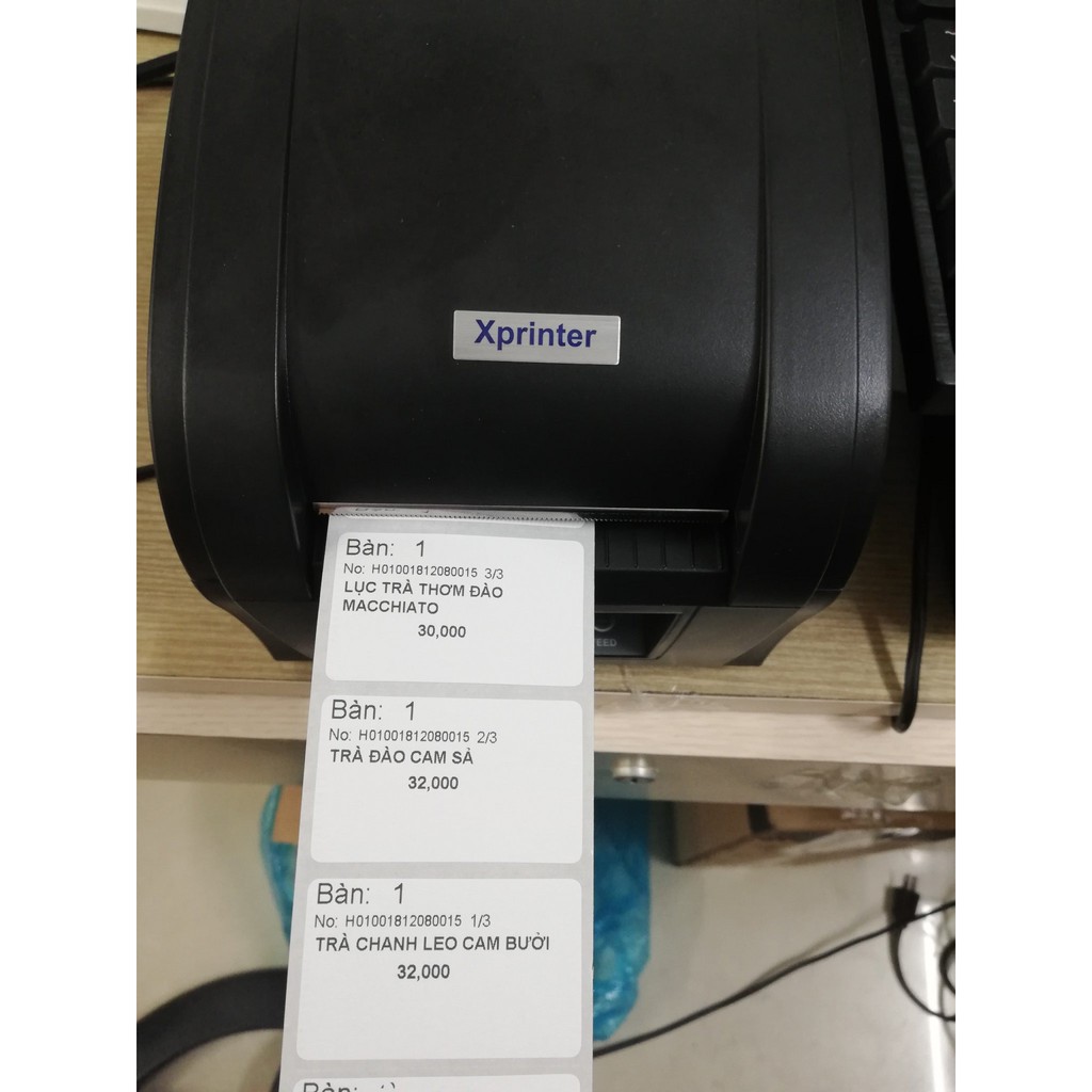 Giấy in tem trà sữa , decal nhiệt 50x30 , 5x3cm