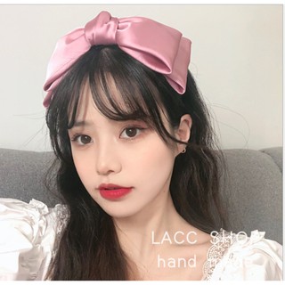 Bờm tóc xinh, bờm tóc cute Hàn Quốc vải Satin thắt nơ dễ thương thời trang BN05