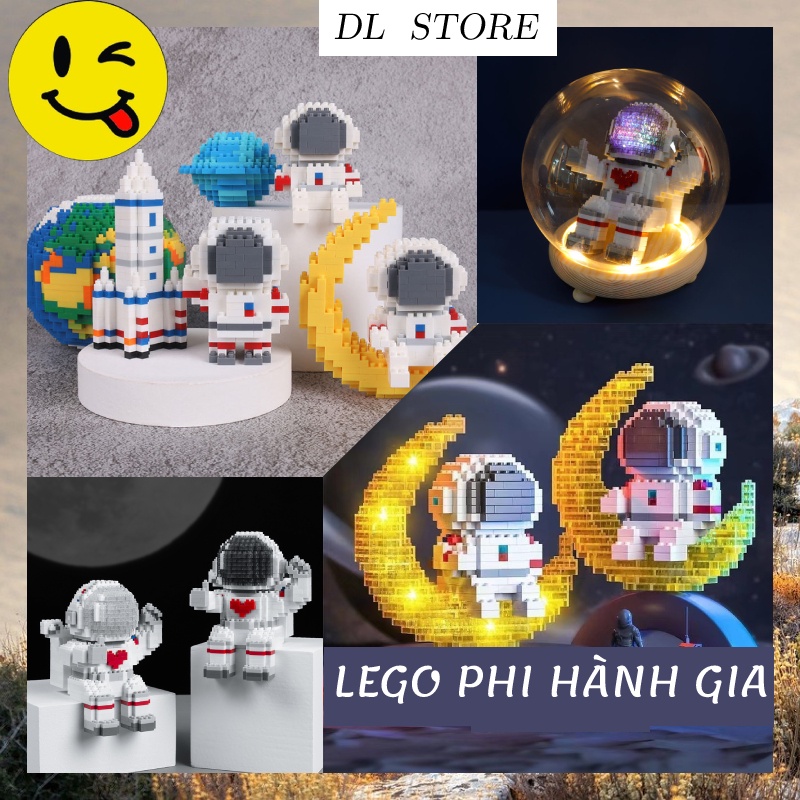 Trọn bộ lego PHI HÀNH GIA PHG, mô hình xả stress trang trí bàn làm việc dễ thương