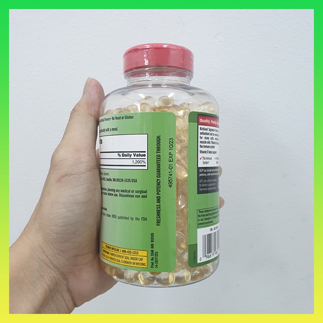 Vitamin E 400 IU 500 Viên Kirkland Của Mỹ - Đẹp Da, Làm Chậm Lão Hóa | BigBuy360 - bigbuy360.vn