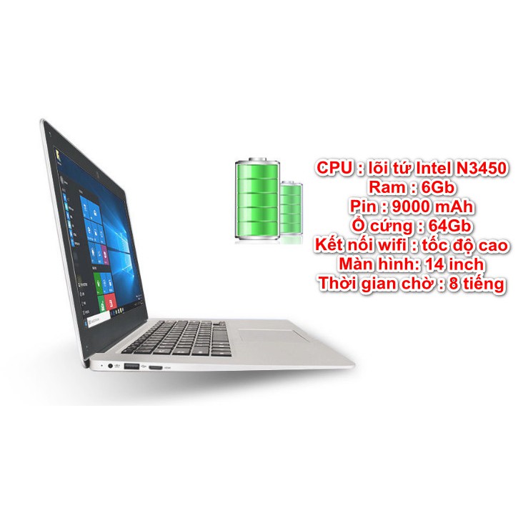 Laptop siêu mỏng IPS 14inch 1080p Intel N3450 Ram 6G, 64Gb eMMc chỉ có tại Home and Garden... Hàng hot !!! | WebRaoVat - webraovat.net.vn