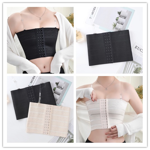 Áo Lót Nịt Ngực Không Dây Qipin Plus Size Vừa Vặn Tàng Hình Thoáng Khí Cho Nữ