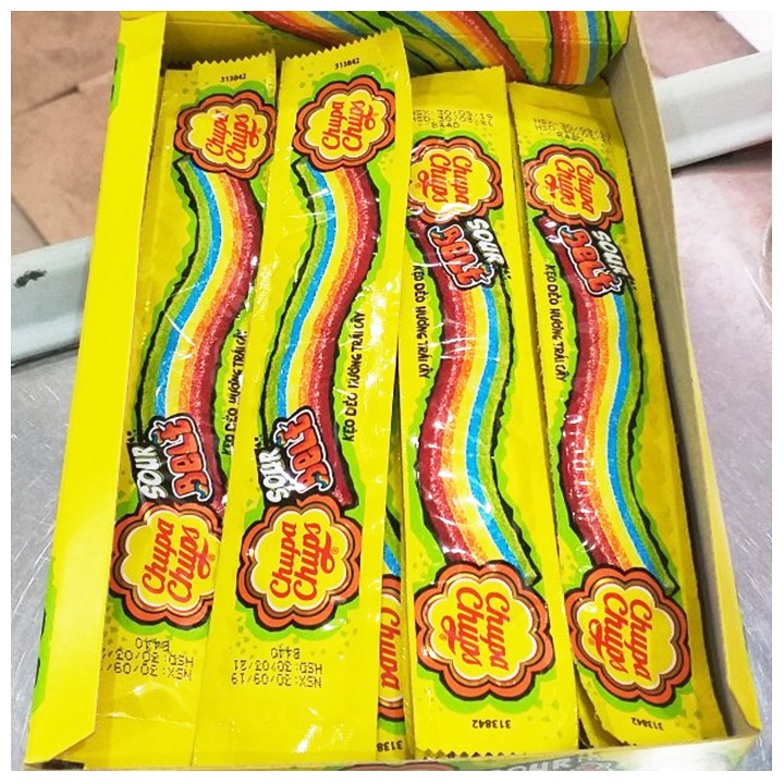 10 Kẹo dẻo chupa chups cầu vồng hương trái cây