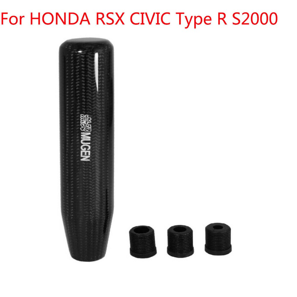 Núm Tay Gạt Cần Số Bằng Sợi Carbon Màu Đen 13Cm Cho Honda RSX CIVIC R S2000
