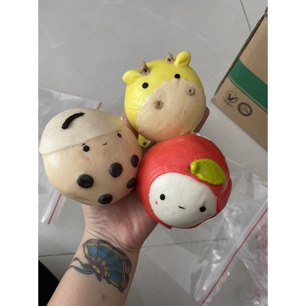 BÁNH BAO TẠO HÌNH NHÂN NGỌT CÁC LOẠI 80gam - Siêu Đáng Yêu