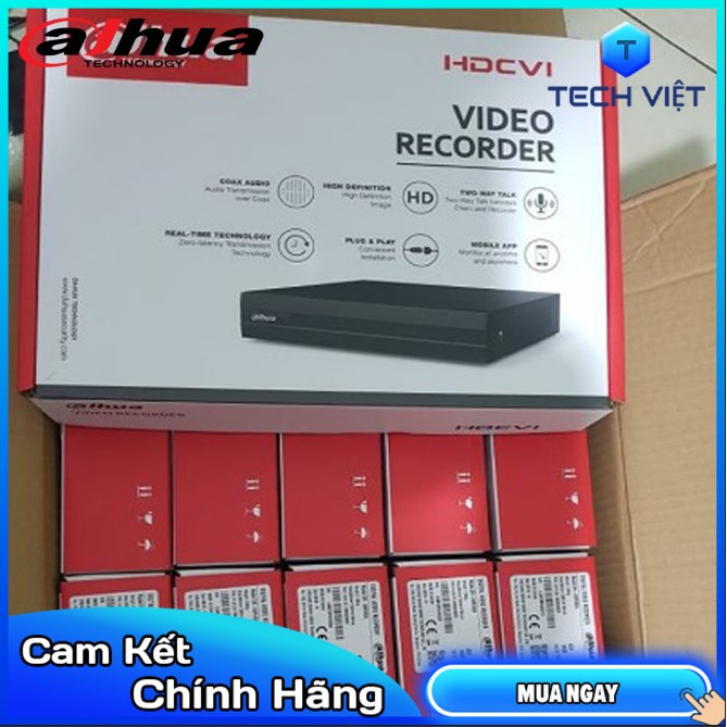 [HÀNG CHÍNH HÃNG] Đầu ghi hình HDCVI/TVI/AHD và IP 4 kênh DAHUA XVR1A04, Hàng Chính Hãng