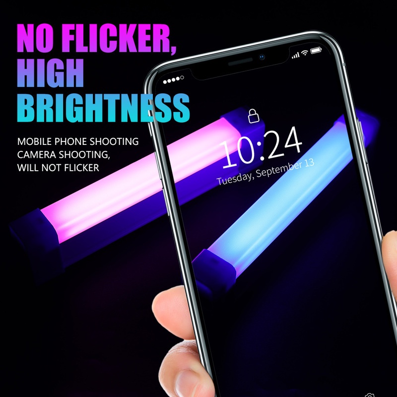 Thanh đèn cầm tay 2 màu có thể sạc lại bằng cổng USB