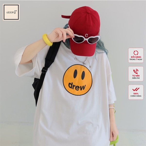 Áo Thun Drew Nam Nữ Tay Lỡ Đủ Size XS-XXL