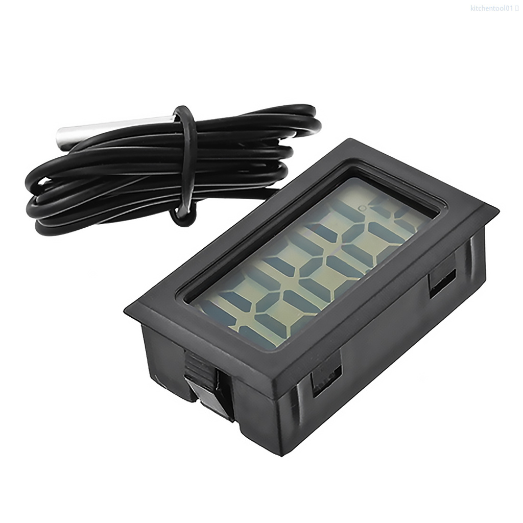 Nhiệt kế đa năng thiết kế màn hình LCD kỹ thuật số có đầu dò tiện dụng