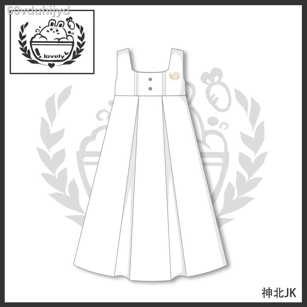 Chân váy❡●[  JK] Váy sữa xếp ly phong cách thời đại học ban đầu đồng phục vest JK tên mới