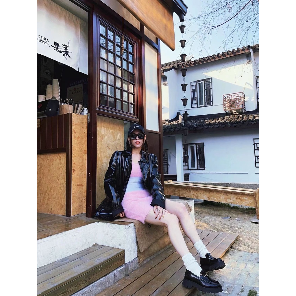 Giày Lười Chất Liệu Da Cao Cấp Thời Trang Dành Cho Nữ