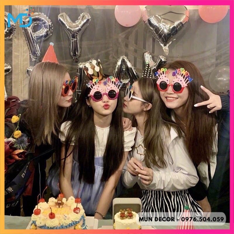 Kính Happy Birthday Mắt Kính Sinh Nhật Vui Nhộn