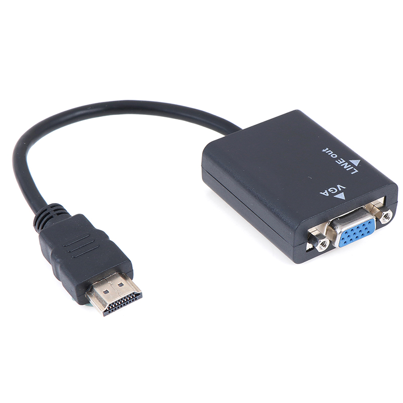 Bộ Chuyển Đổi Hdmi Sang Vga Hỗ Trợ 1080p Kèm Cáp Âm Thanh