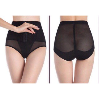 Quần gen nịt bụng móc cài pha ren