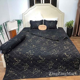 Chăn hè đẹp trần bông cotton poly sét 5 món
