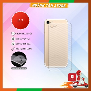 Miếng dán decal carbon mặt sau Iphone 7,8,SE 2020 chống trầy mặt lưng, chống bám vân tay