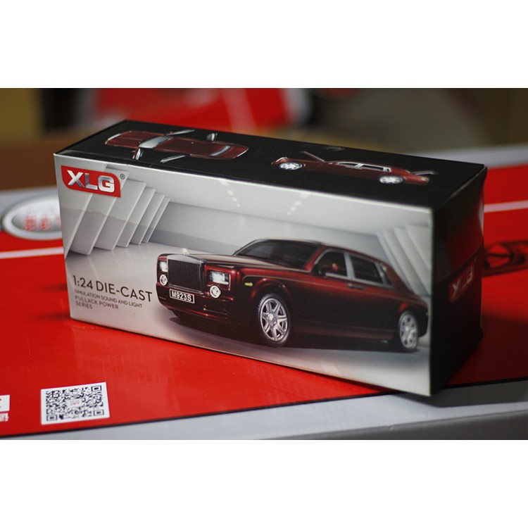 Xe Mô Hình xe Rolls Royce Phantom Tỉ Lệ 1:24 Màu Đen