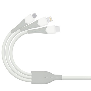 Dây cáp sạc nhanh USB WeCool 3 trong 1 Type-C/ Micro USB/ dài 1m