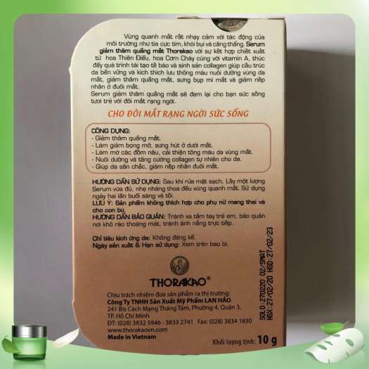 Serum giảm thâm mắt 10g
