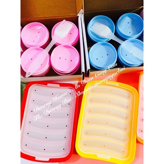 Set đồ ăn dặm cho bé             ,Khuôn Hấp Trứng, Khuôn Hấp Bánh, Khuôn Làm Pudding, Thạch, Caramen Cho Bé Ăn Dặm