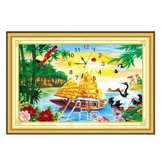 Tranh thêu chữ thập ĐH - Thuận buồm xuôi gió chưa theu.