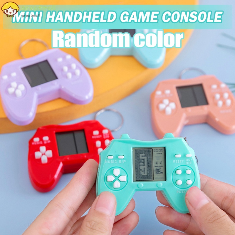Máy chơi game cầm tay mini phong cách cổ điển gắn móc khóa tiện lợi