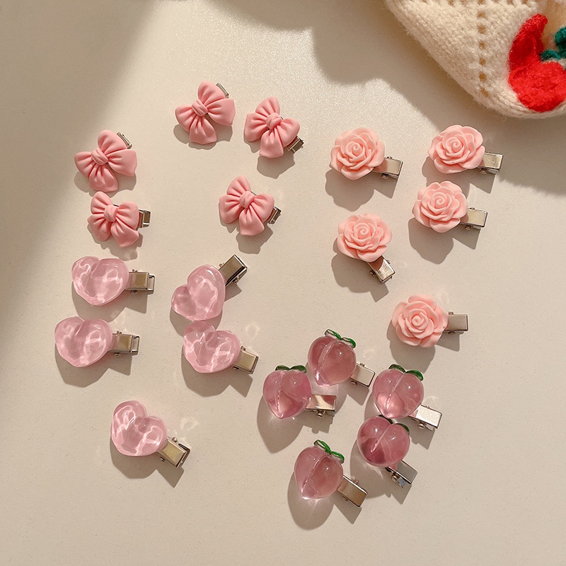 Set 10 KẹP TóC HìNh Hoa ĐíNh Kim Cương Pha Lê Giả Dễ Thương Cho Nữ