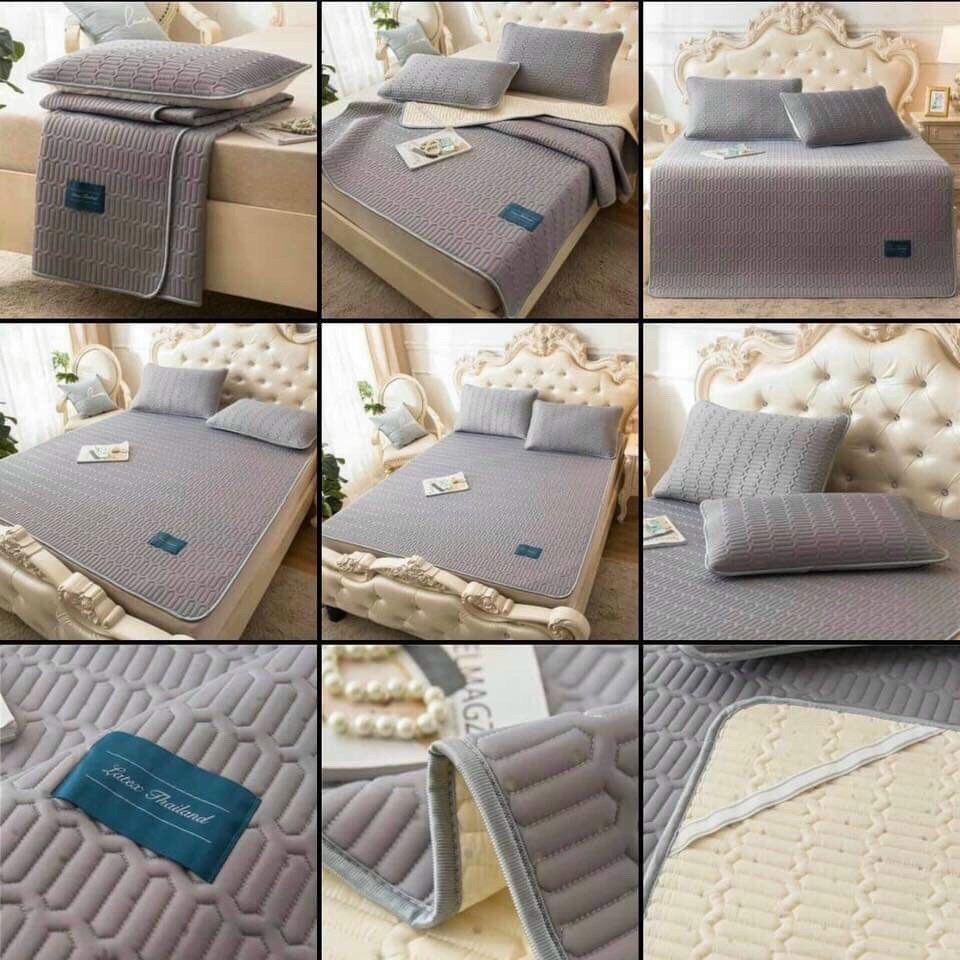 Chiếu điều hòa cao su non Latex trơn màu đủ size Dreamhomebedding