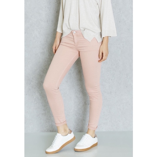 Quần jeans Mango màu baby pink hàng auth size S