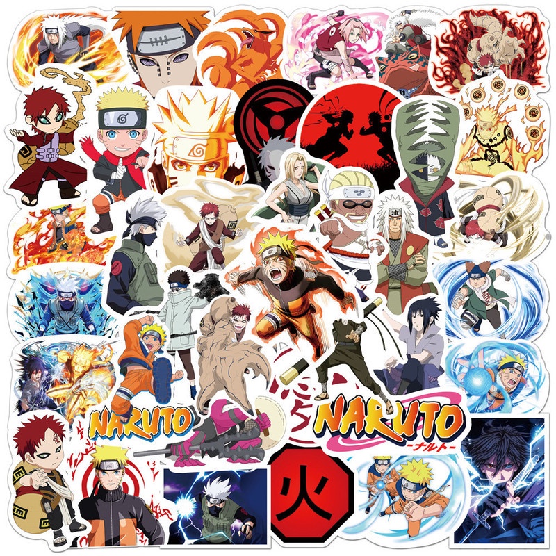 Sticker Naruto - Miếng dán decal chống nước hình dán Naruto Itachi Sasuke Kakashi STK10
