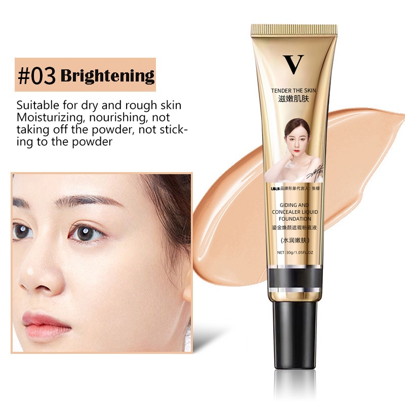 Kem Nền Che Khuyết Điểm Dạng Lỏng Dưỡng Ẩm Lâu Trôi Dành Cho Trang Điểm Mặt