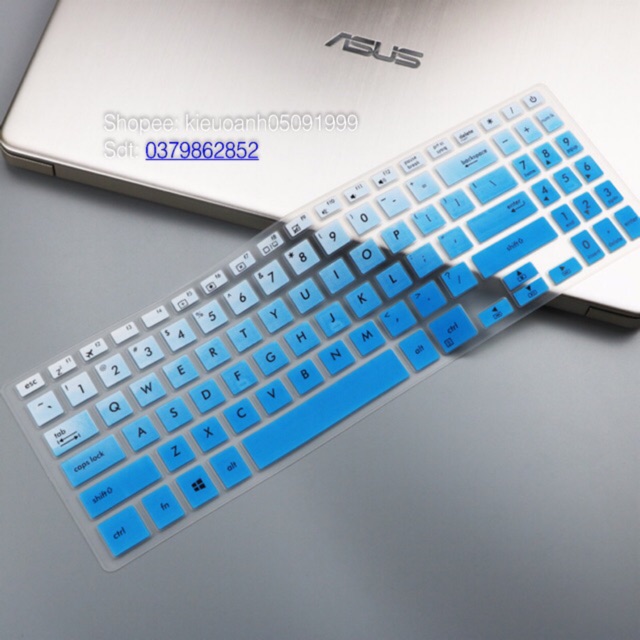 T1 Miếng silicon bảo vệ bàn phím laptop Asus Vivobook X507U 15.6 inch thumbnail