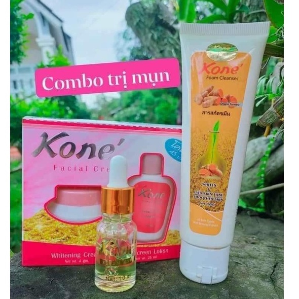COMBO 3 MÓN mụn  KONE THÁI LAN