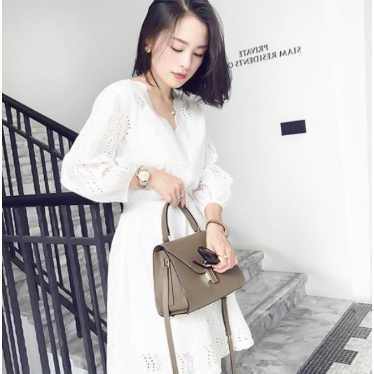 (HÀNG CAO CẤP) Váy Váy thô cổ tim, Style Hàn Quốc cao cấp hàng mới siêu đẹp.