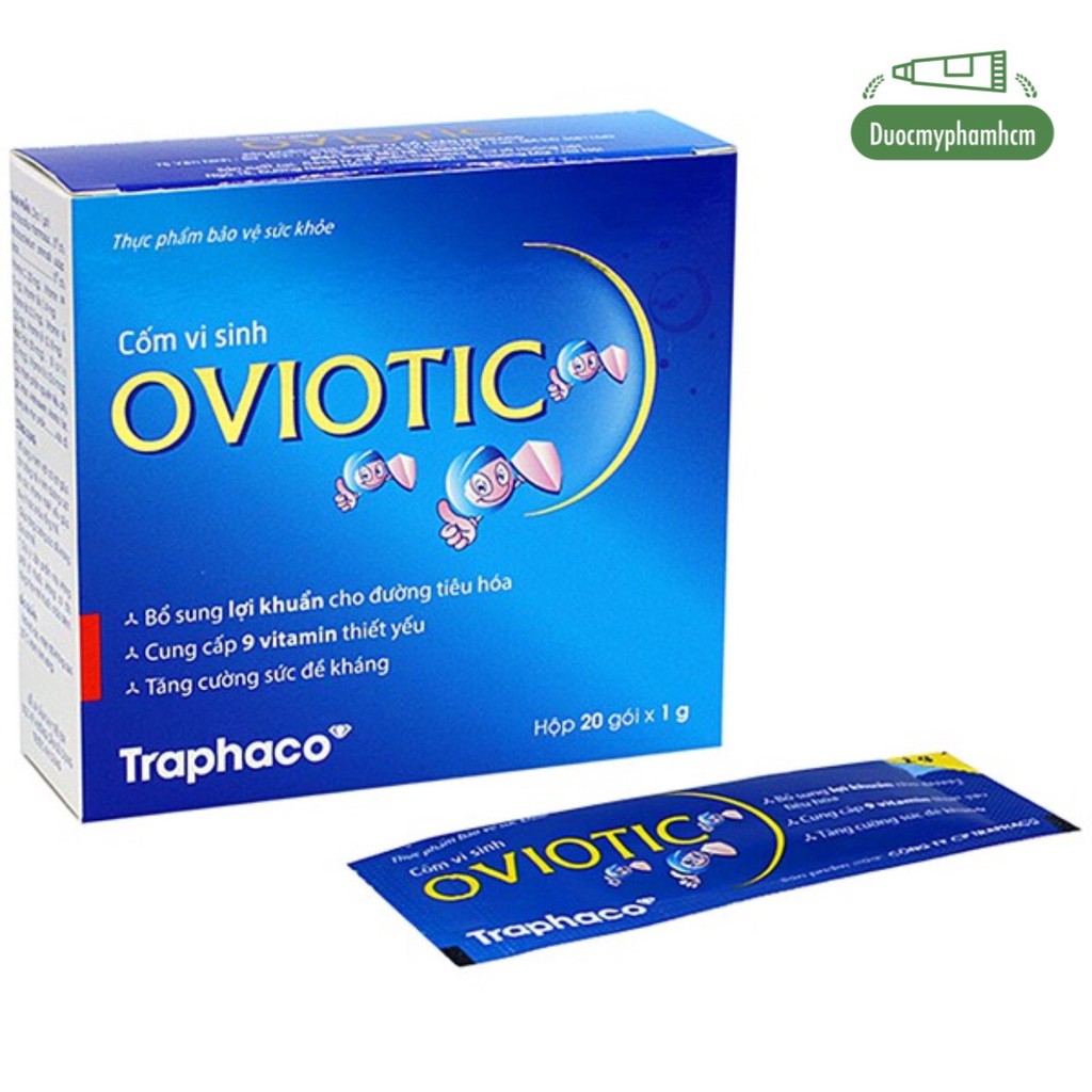 Cốm Vi Sinh Oviotic Traphaco - Bổ Sung Lợi Khuẩn, Cân Bằng Vi Sinh Đường Ruột - Hộp 20 gói