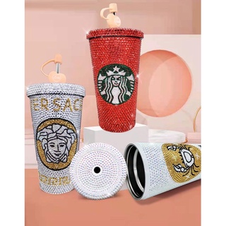 Ly Giữ nhiệt starbuck đính đá