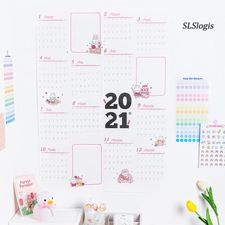 Lịch Dán Tường Lên Kế Hoạch Năm Mới 2021
