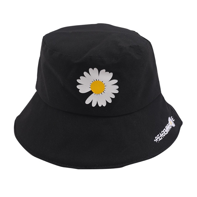 [Mã FAMARAL1 giảm 10K đơn 50K]NÓN BUCKET BÔNG CÚC - Vành peace