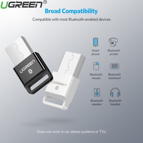 USB Thu Bluetooth Cho PC Laptop 4.0 Ugreen 30524/ 5.0 Ugreen 80889 - Hàng Chính Hãng BH 18 Tháng