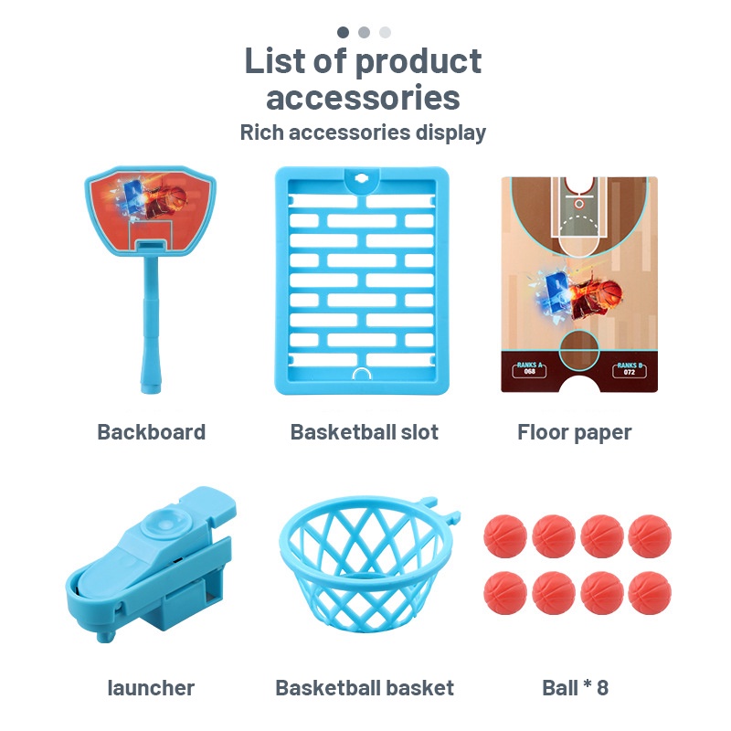 Bàn chơi bóng rổ mini ZHAN QI TOYS để bàn vui nhộn thích hợp tương tác giữa ba mẹ và bé