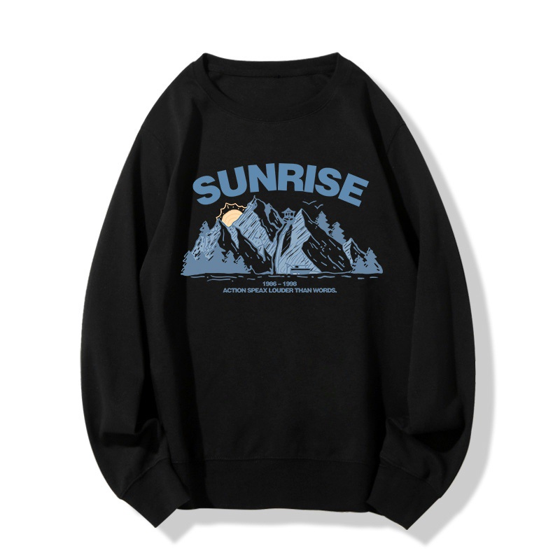 Áo Sweater Cotton Tay Dài Dáng Rộng Thời Trang Xuân Thu Cho Nữ