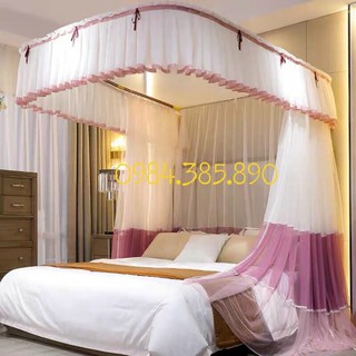 Màn khung inox không khoan tường pha màu